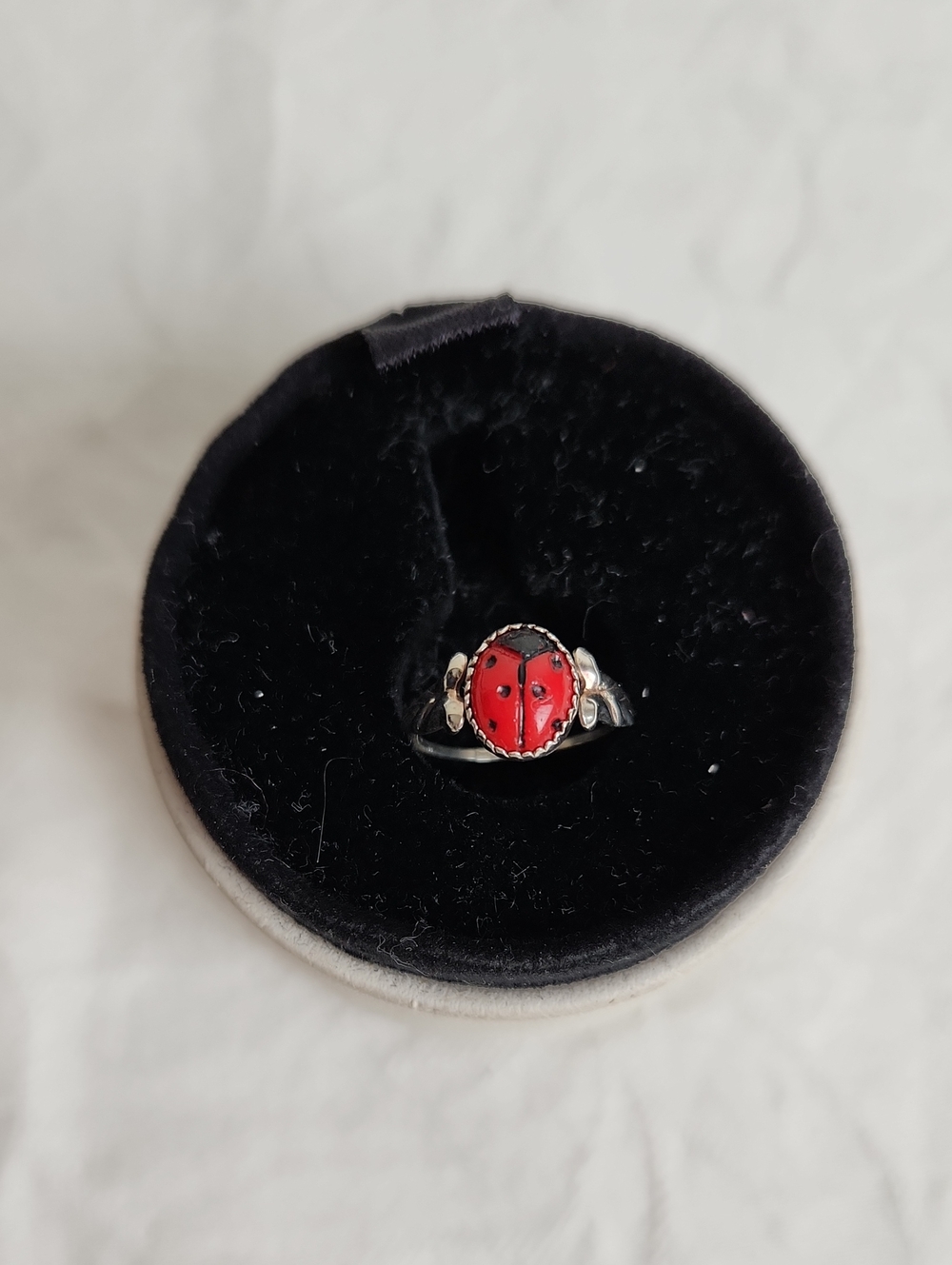 Child's Silver Ladybug Ring